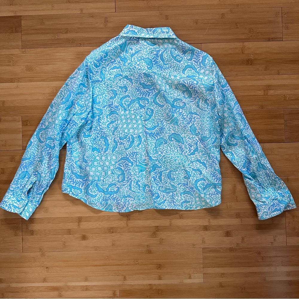 Lilly Pulitzer Coralynn Linen Button Down Shirt - Picture 5 of 8
